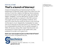 That's a bunch of blarney!