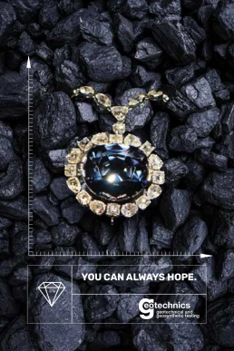 image of blue hope diamond with test: you can always hope
